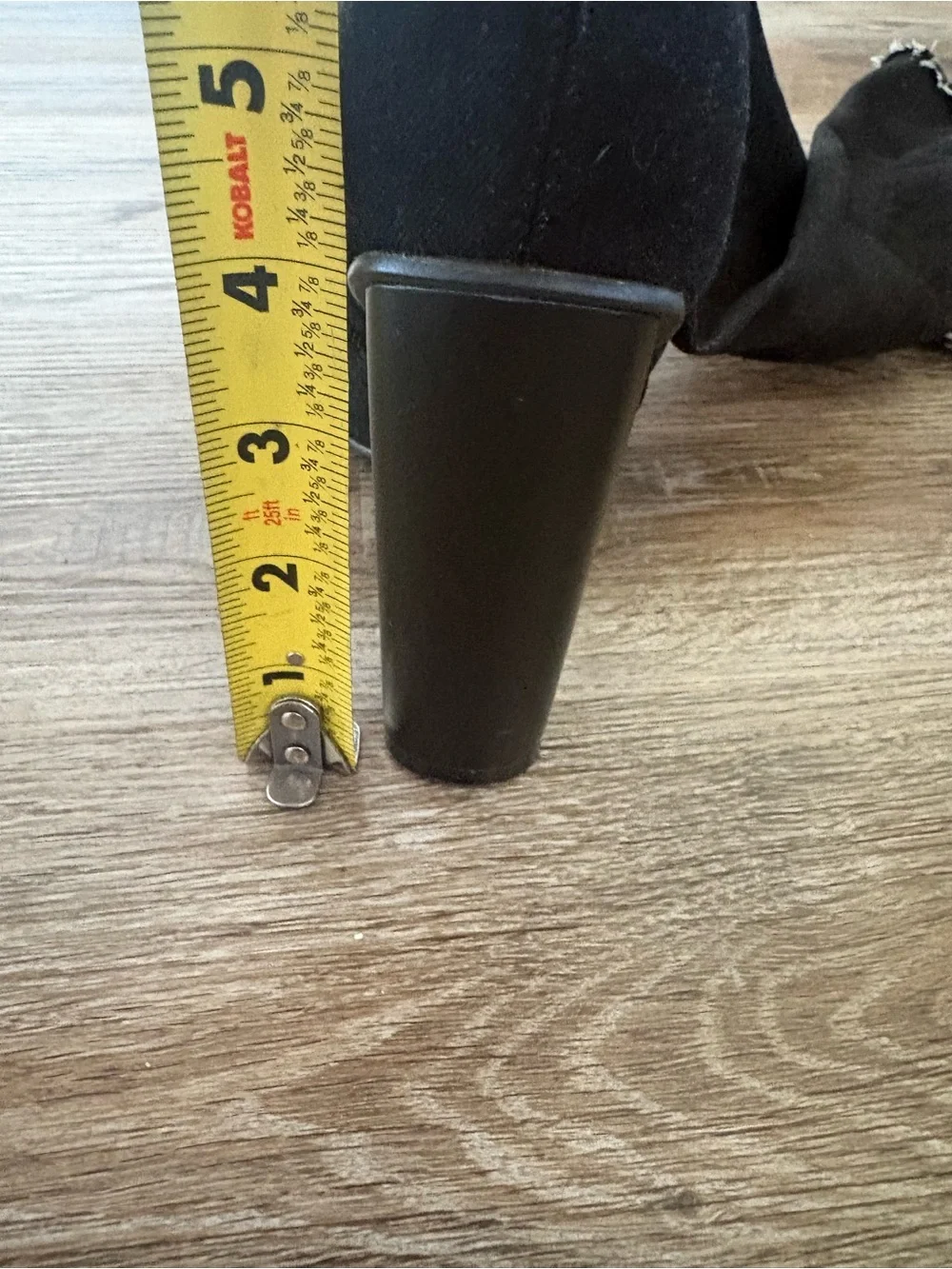 Yoki black distressed over-the-knee/thigh-high boots